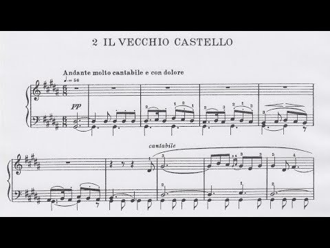 Modest Mussorgsky: Il vecchio castello / „Pictures at an Exhibition” (audio + sheet music) [Thurzó]