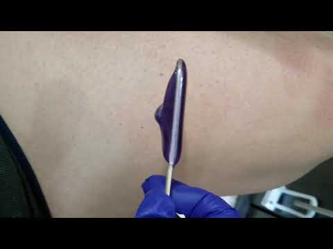 Waxxx Press UV shimmer hard strip demo