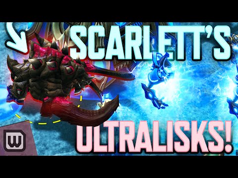 StarCraft 2: Scarlett's ULTRALISK DEFENSE vs SKillous (New Maps!)