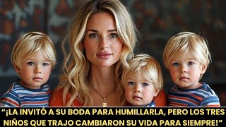 LA SORPRESA DEL BILLONARIO: SU EX LLEGÓ A SU BODA CON TRILLIZOS IDÉNTICOS A ÉL