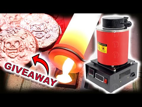 Making Copper Coins with an Electric Furnace - GIVEAWAY!
