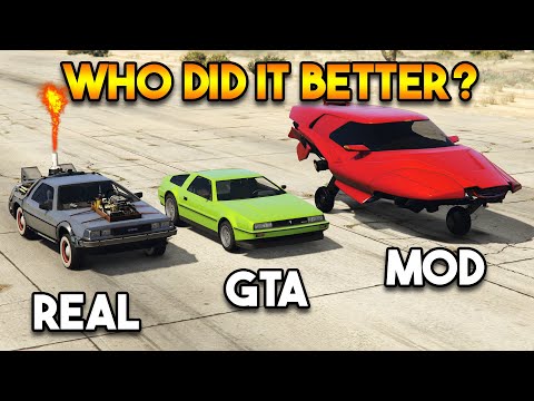 GTA 5 DELUXO VS REAL DELUXO VS MODDER FLYING CAR (WHO DID IT BETTER?)