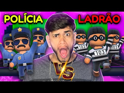 Police vs. Thief in Blockdash Teams - The Return of the X Skin in Stumble Guys!