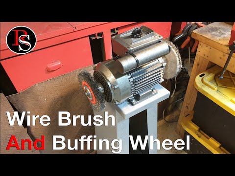 Knife Making Tool - Building A Wire Brush And Buffing Wheel Station from Scraps Video