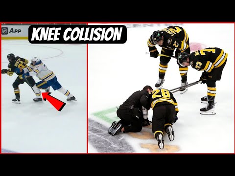 BRUINS STAR LINDHOLM CRUMPLES AFTER BRUTAL KNEE-ON-KNEE HIT – FORCED OFF ICE BY TEAMMATES!