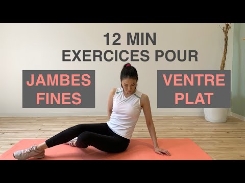 12 MIN EXERCICES POUR JAMBES FINES ET VENTRE PLAT//SLIM LEG & SLIM WAIST WORKOUT