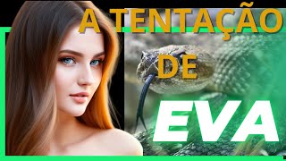 A tentação de Eva e a queda do homem. História bíblica. Gênesis