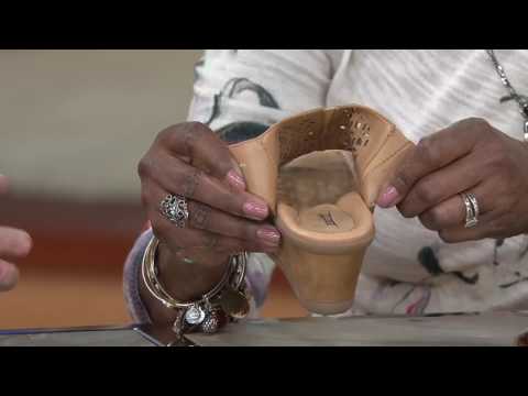 Earth Leather Wedge Sandals with Cut-Out Details - Cascade on QVC