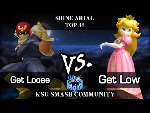 Shine Arial -                  Get Loose (Falcon) vs Get Low (Peach) - Melee Top 48