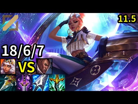 Qiyana Mid vs Lucian - KR Grandmaster | Patch 11.5