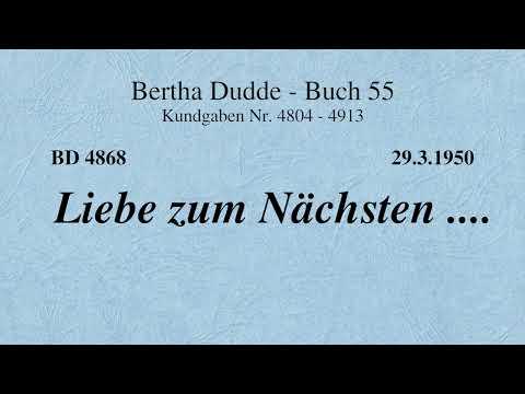 BD 4868 - LIEBE ZUM NÄCHSTEN ....
