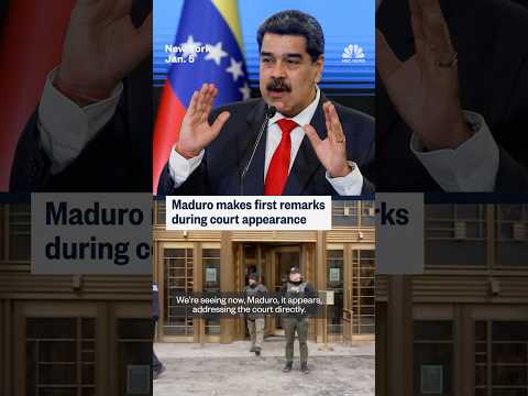 Maduro makes first remarks in court appearance