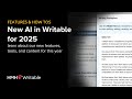 New AI In Writable For 2025