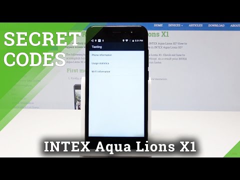 Secret Codes INTEX Aqua Lions X1 - Hidden Mode / Advanced Features