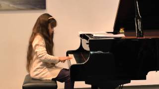 Mozart Sonatina C dur played by Anna Louise Bjørnestad 8 year old