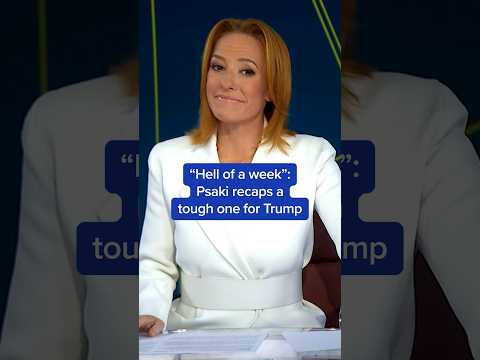 'Hell of a week': Psaki recaps a tough one for Trump