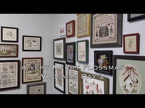 Off the Grid Needlearts Makes - A Very Merry Flossmas Vlogmas 2025 - Day 2