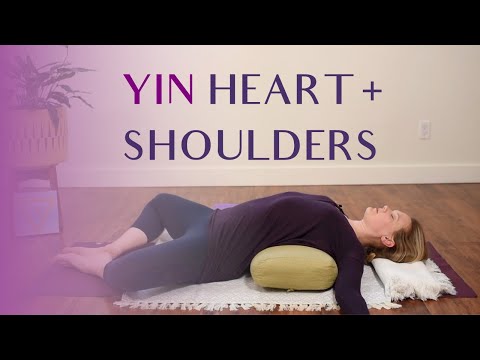 Yin Yoga Heart Openers for Shoulder Tension | 1 Hour Upper Body Yin 💛