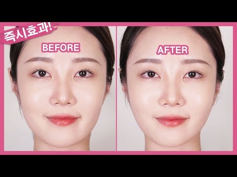 즉시효과! 긴 얼굴 짧아보이는 5분 마사지(실시간 비포/애프터)