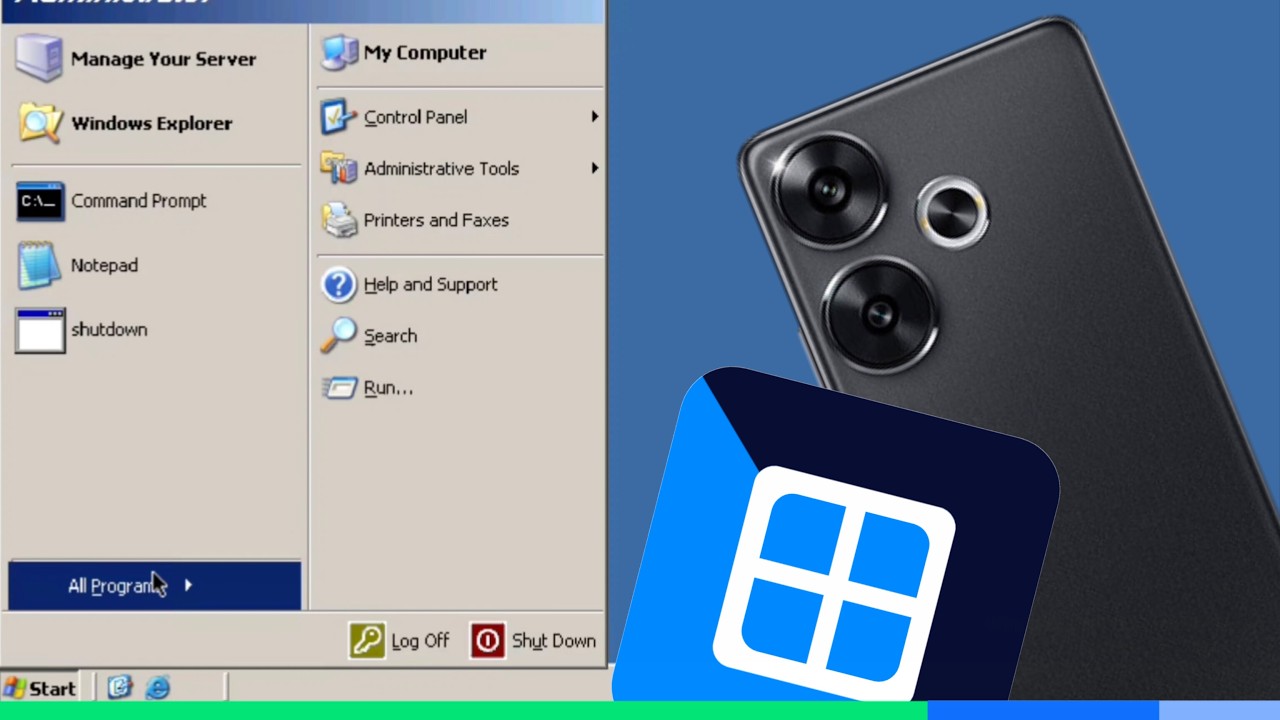 Emulate Windows Server 2003 build 3718 on Android phones with Vectras VM