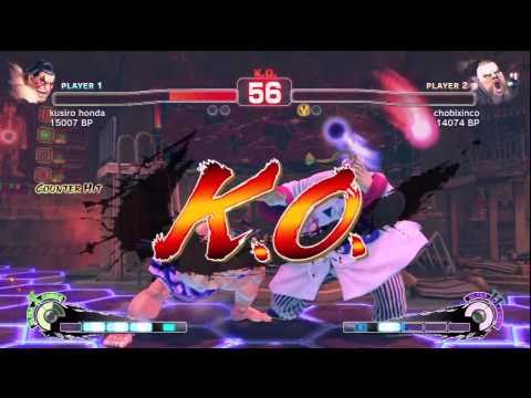 SSF4: kusiro honda (Honda) VS chobixinco (Rufus)