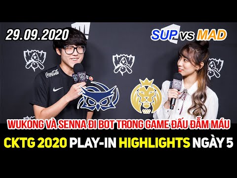 [CKTG 2020 Play-in] SUP vs MAD Game 1 Highlights | Wukong + Senna gây bất ngờ xuất hiện đường dưới,