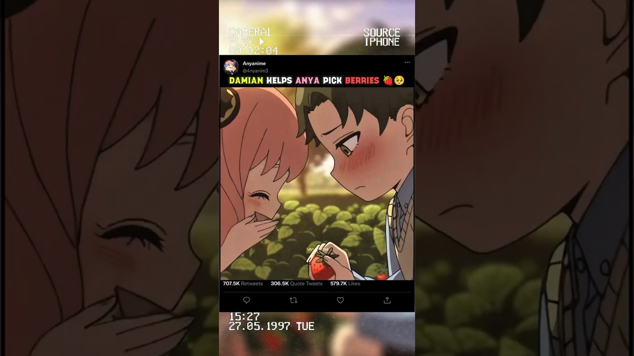 Damian and Anya are too cute picking berries together 😭🍓 #spyxfamily #anime #anya