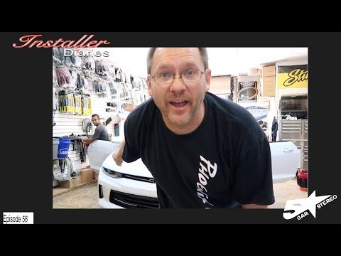 Is that a 2017 Camaro in for a new stereo, why yes it is!! Installer Diaries 56