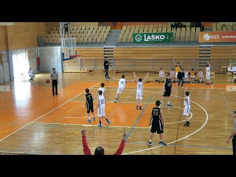 U13 košarka 2014/15, 1.SKL, F4 Polfinale, LTH Castings 46:38 KOŠ Koper, 14.3.2015, Koper