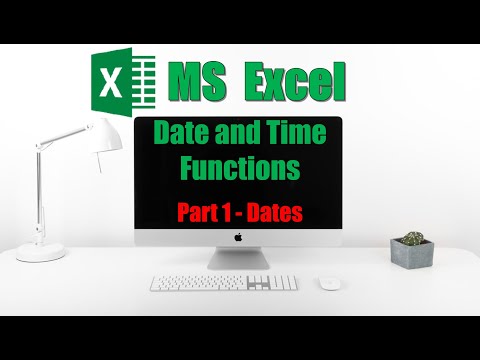 DATE and TIME FUNCTIONS in EXCEL | PART 1 - DATES