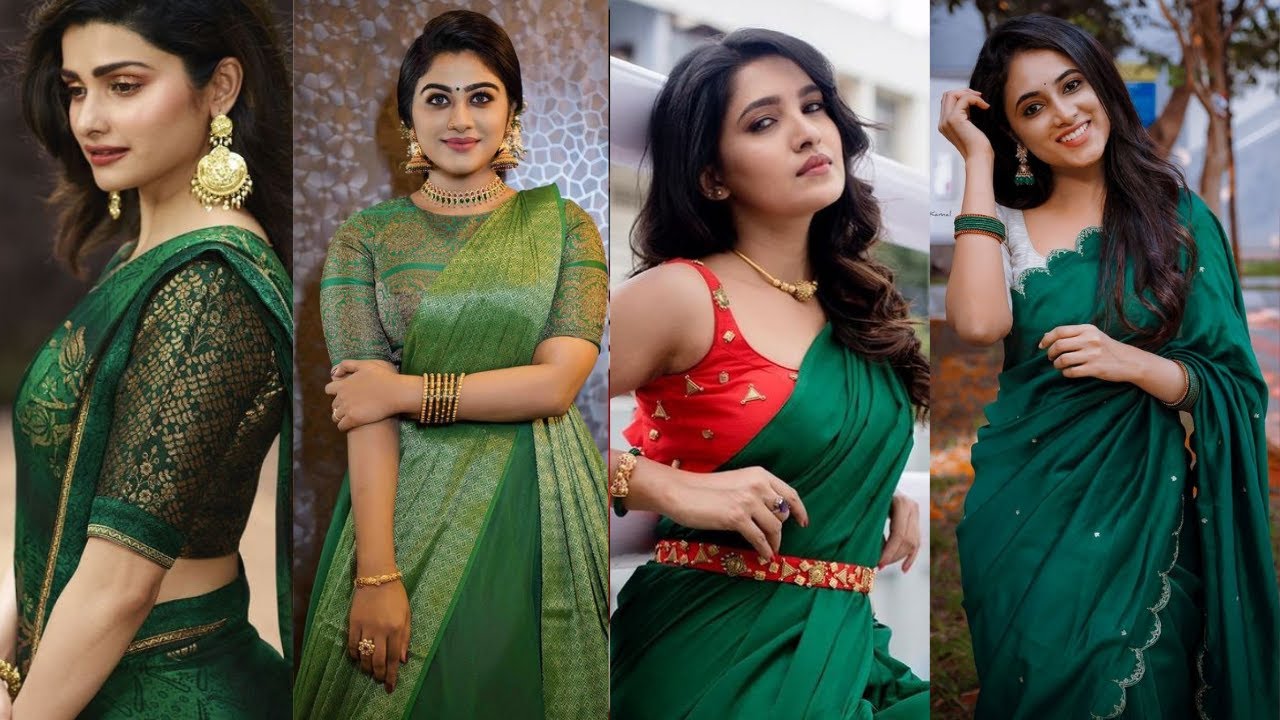 Watch video DARK GREEN wedding sarees collections, Latest Green saree for a stunning look, Classy GREEN sarees Now DARK GREEN wedding sarees collections, Latest Green saree for a stunning look, Classy GREEN sarees