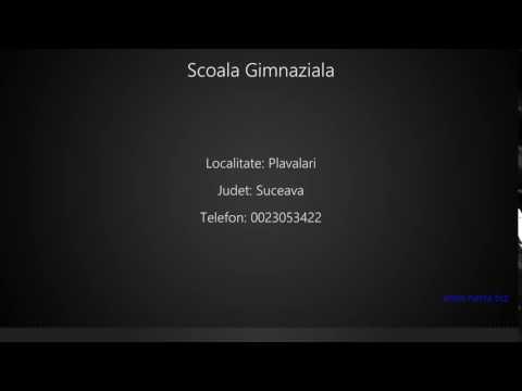 Scoala Gimnaziala Plavalari