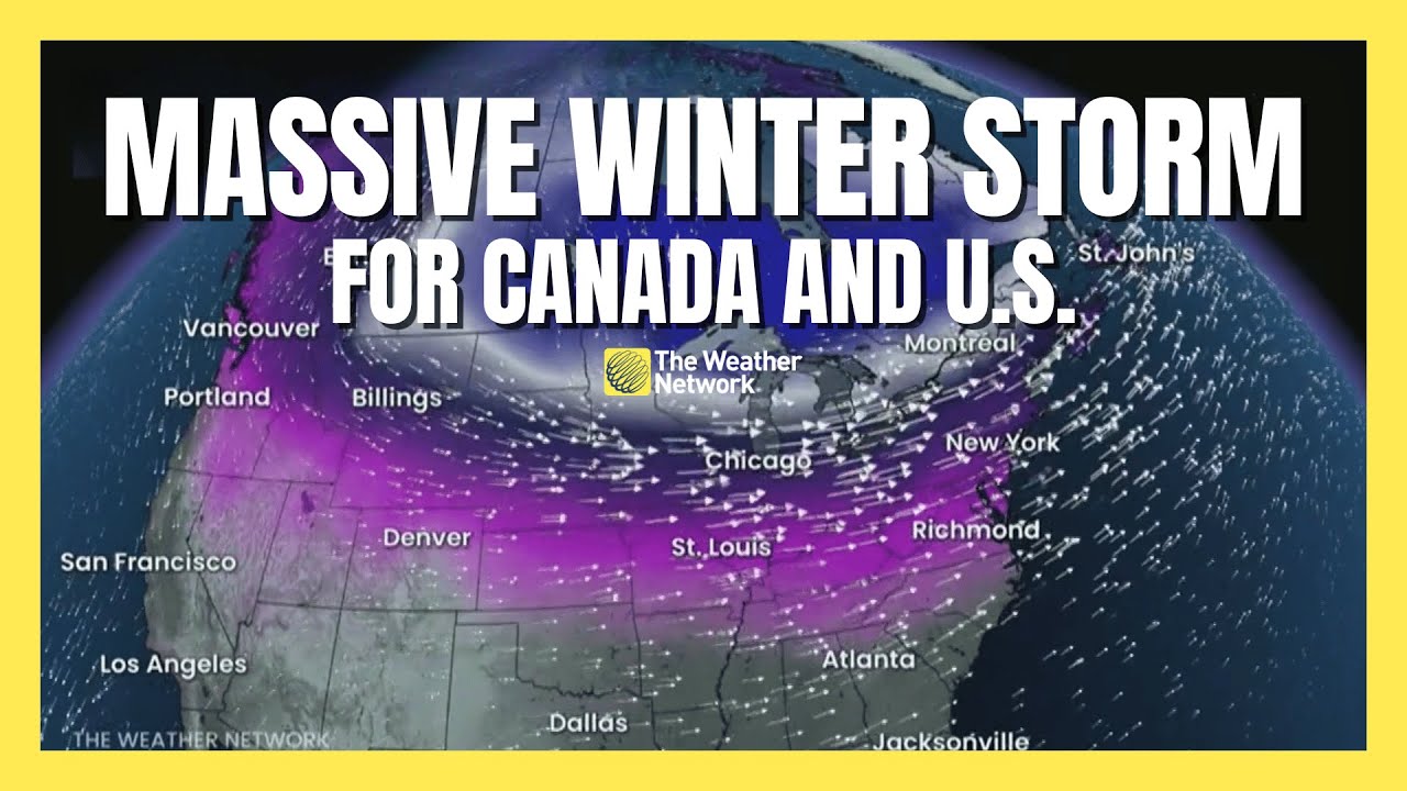 Massive Winter Storm Threatens Millions in Canada and U.S. | #forecast