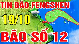 Dự báo thời tiết hôm nay và ngày mai 19/10 | Bão số 12 (bão FENGSHEN) | Dự báo thời tiết 3 ngày tới