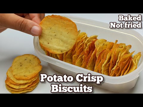 Non Fried Crispy Potato Chips/Biscuits Recipe