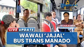 Wawali Manado Naiki Transportasi Bus Trans Manado yang Masih Uji Coba di Hari Pertama Kerja 2026