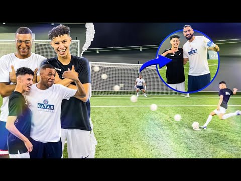 I LEFT MBAPPÉ SPEECHLESS!😱 Football challenges vs Neymar, Donnarumma & Mbappé