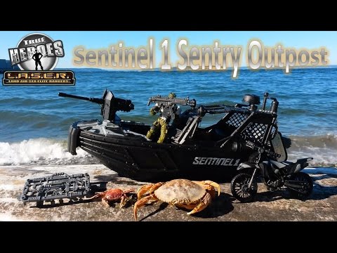 True Heroes Sentinel 1 Sentry Outpost Boat | Beach Toy Review
