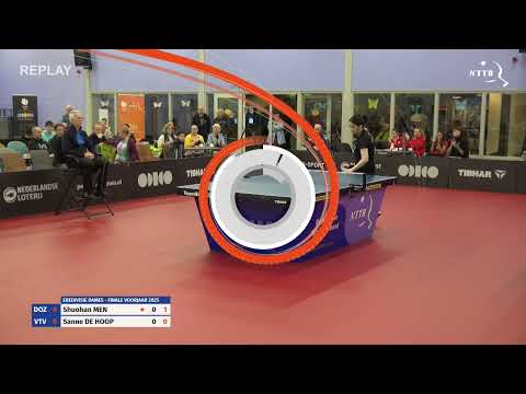 Finale eredivisie dames VJ25: Shuohan Men vs Sanne de Hoop
