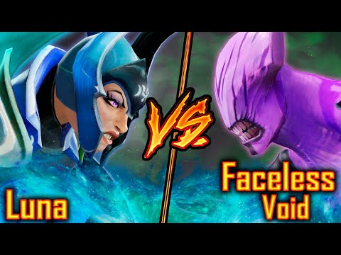 New Patch 7.30 Dota 2 Luna VS Faceless Void | DOTA 2 Battle