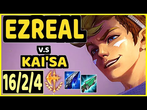 KOBBE (EZREAL) vs KAI'SA - 16/2/4 KDA BOTTOM ADC GAMEPLAY - EUW Ranked DIAMOND