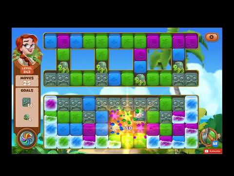 Lost Island Blast Adventure Level 843 NO BOOSTERS - A S GAMING
