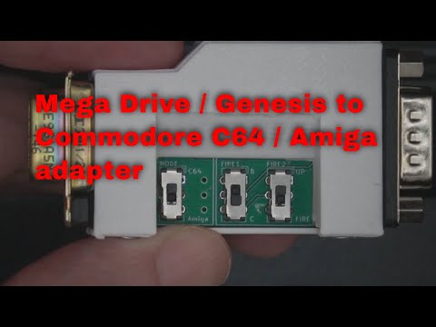 Mega Drive / Genesis to Commodore C64 / Amiga adapter