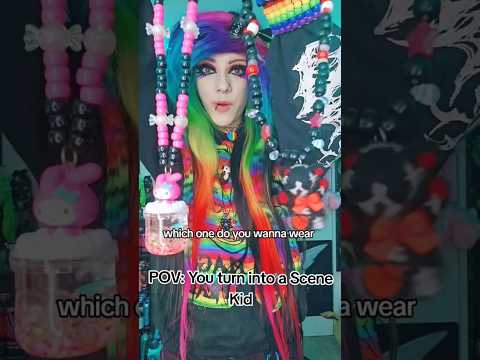 POV: I turn you into a Scene Kid #skit #style #trending