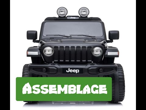 Assemblage Jeep Wrangler Rubicon 12 Volts électrique pour enfant