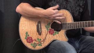 Luna Flora Rose Acoustic-Electric Guitar Review