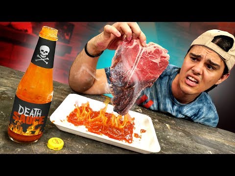 Can The World's HOTTEST Sauce Cook A Steak?! Video
