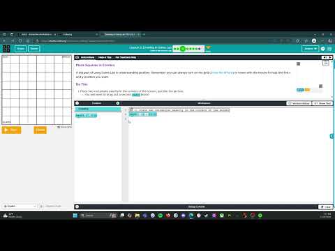 Code.org - CS Discoveries - Unit 3: Interactive Animations & Games: Lesson 3: Level 3