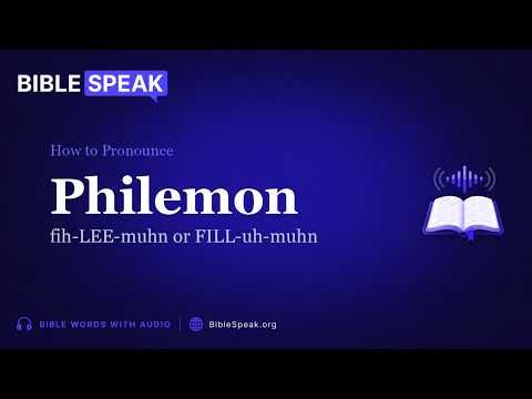 How to Pronounce Philemon video thumbnail