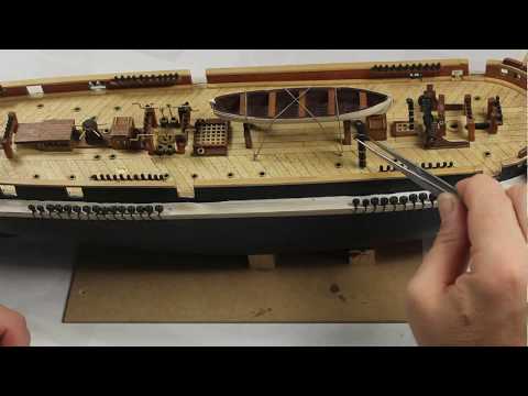 61- Colocación de las chimeneas. HMS Terror - Modelismo Naval